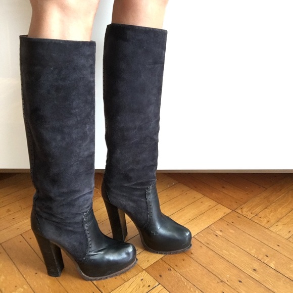 Jill Stuart Shoes Jill Stuart Navy Suede Leather Stacked Heel Boot Poshmark Jill Stuart Shoes Jill Stuart Navy Suede Leather Stacked Heel Boot Poshmark